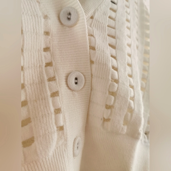 SOLD🍄Icōne by Simons Cream Cardigan - Picture 2 of 4